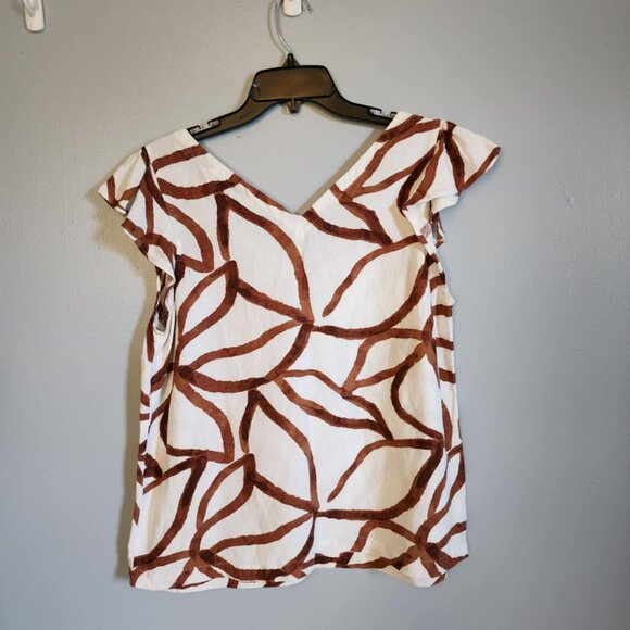 EUC Ann Taylor Factory Linen Sleeveless Blouse - Picture 2 of 3